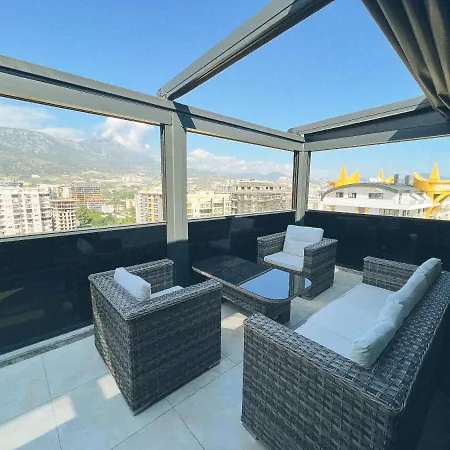 Apartamento # B87 - Luxus-duplex Apartment, 12 Und 13 Stock Ueber Alanya, Whirlpool Mit Meerblick, Bar, Baeder, Terrassen, Gym, Private Tower Alanya