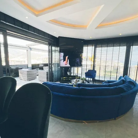 # B87 - Luxus-duplex Apartment, 12 Und 13 Stock Ueber Alanya, Whirlpool Mit Meerblick, Bar, Baeder, Terrassen, Gym, Private Tower Apartamento Alanya
