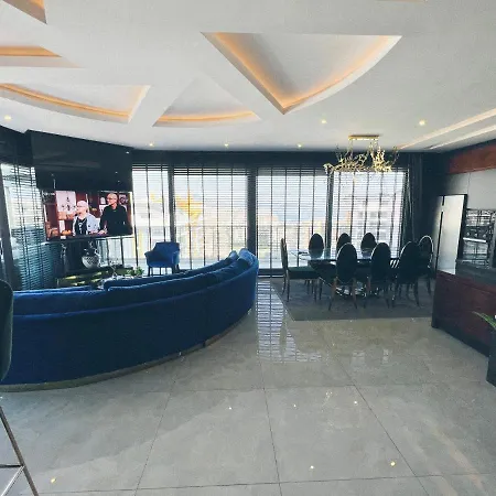 # B87 - Luxus-duplex Apartment, 12 Und 13 Stock Ueber Alanya, Whirlpool Mit Meerblick, Bar, Baeder, Terrassen, Gym, Private Tower Αλάνια